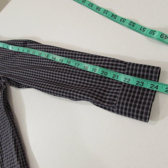 Calvin Klein/Old Navy Men's Dress Shirts Grays Checkered Both Small - Picture 7 of 16